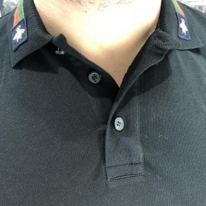 Фото Одежда Gucci Cotton Polo with Web and Bee Black