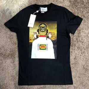 Фото Одежда Gucci T-Shirt #GucciHallucinationl Cat Print Black