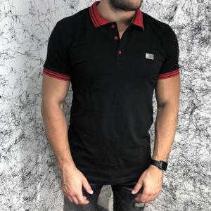 Фото Одежда Givenchy Polo Contrasted Band And Stars Black/Red