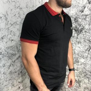 Фото Одежда Givenchy Polo Contrasted Band And Stars Black/Red