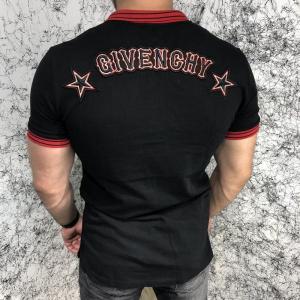 Фото Одежда Givenchy Polo Contrasted Band And Stars Black/Red