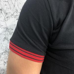 Фото Одежда Givenchy Polo Contrasted Band And Stars Black/Red