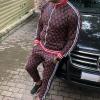 Gucci Sport Suit GG Jacquard Black/Red