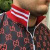  Gucci Sport Suit GG Jacquard Black/Red Мужские спортивные костюмы в Украине