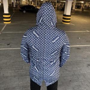 Фото Одежда Supreme x Louis Vuitton Jacquard Monogram Blue Parka Jacket
