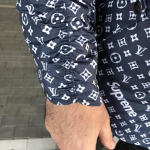 Фото Одежда Supreme x Louis Vuitton Jacquard Monogram Blue Parka Jacket