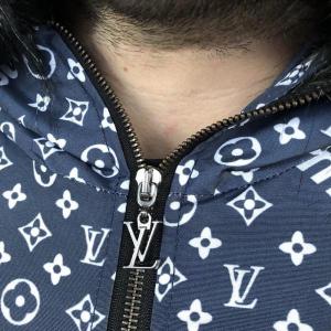 Фото Одежда Supreme x Louis Vuitton Jacquard Monogram Blue Parka Jacket