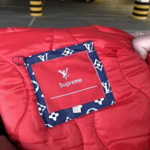 Фото Одежда Supreme x Louis Vuitton Jacquard Monogram Blue Parka Jacket