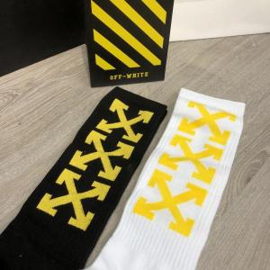 Фото Одежда Набор Носков Off White Pack 2 Black-Yellow/White-Yellow