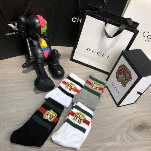Фото Одежда Socks Gucci Pack 4 Tiger Grey/White/White/Black