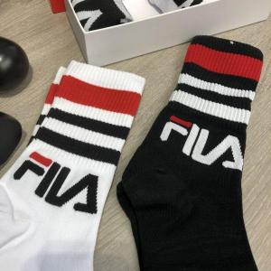 Фото Одежда Socks Fila Pack 4 White/Black