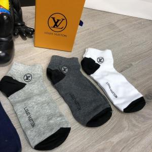 Фото  Набор Носков Louis Vuitton Pack 5 Dark Grey/Grey/Black/White/Black