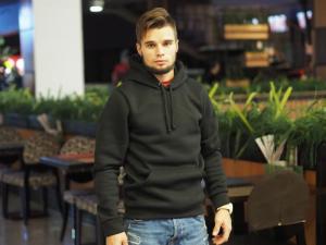 Фото Одежда Утепленное худи черное DNK