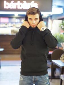 Фото Одежда Утепленное худи черное DNK