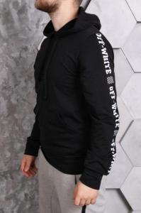 Фото Одежда Худи черные OFF WHITE ч/б print #2