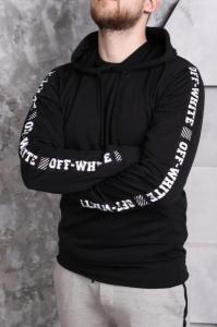 Фото Одежда Худи черные OFF WHITE ч/б print #2