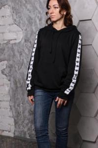 Фото Одежда Худи Адидас черный с белым