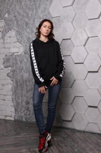 Фото Одежда Худи Адидас черный с белым