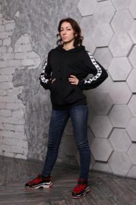 Фото Одежда Худи Адидас черный с белым