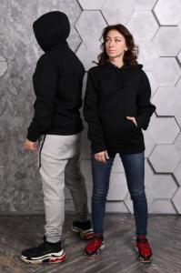 Фото Одежда Худи черные не утепленный вариант