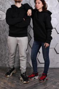 Фото Одежда Худи черные не утепленный вариант