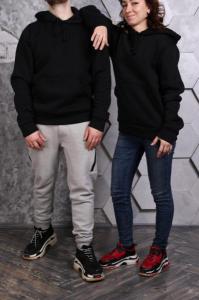 Фото Одежда Худи черные не утепленный вариант