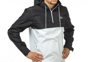 Фото Одежда Анорак Fred Perry ч/б