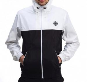 Фото Одежда Ветровка Stone Island бело-черная