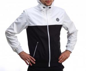 Фото Одежда Ветровка Stone Island бело-черная