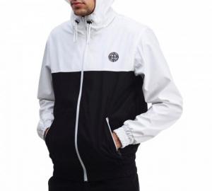 Фото Одежда Ветровка Stone Island бело-черная