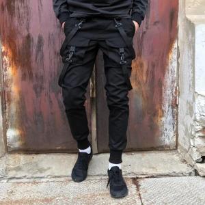 Фото Одежда Брюки карго мужские Пушка Огонь Scarstrope черные