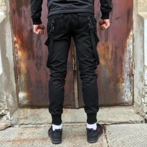 Фото Одежда Брюки карго мужские Пушка Огонь Scarstrope черные