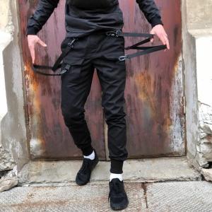 Фото Одежда Брюки карго мужские Пушка Огонь Scarstrope черные