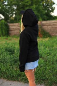 Фото Одежда Женская толстовка худи черная