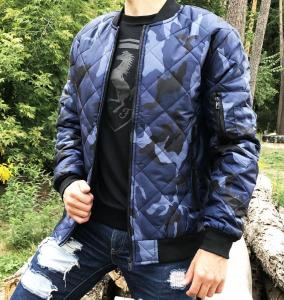 Фото Одежда Бомбер Urban blue camouflage