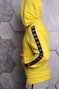 Фото Одежда Худи Adidas желтое с черным лампасом