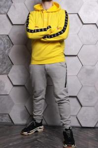 Фото Одежда Худи Adidas желтое с черным лампасом
