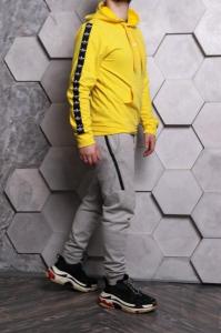 Фото Одежда Худи Adidas желтое с черным лампасом