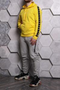 Фото Одежда Худи Adidas желтое с черным лампасом