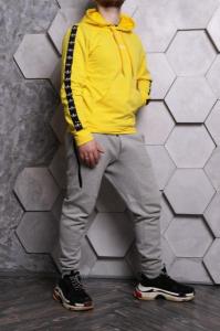 Фото Одежда Худи Adidas желтое с черным лампасом