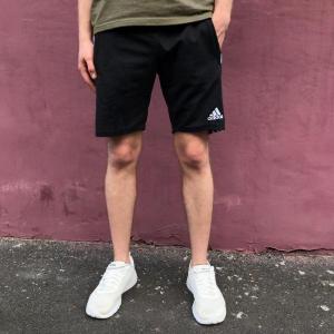 Фото Одежда Шорты трикотажные в стиле Adidas Three line черные