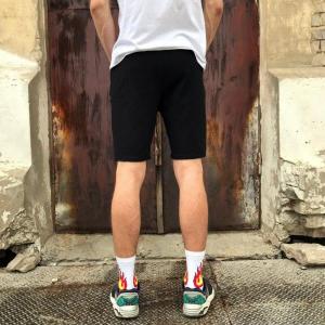 Фото Одежда Шорты мужские в стиле Off White Strip черные