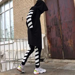 Фото Одежда Спортивные штаны в стиле Off White полосы черные