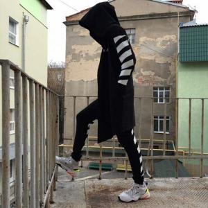Фото Одежда Спортивные штаны в стиле Off White полосы черные