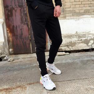 Фото Одежда Спортивные штаны в стиле Off White полосы черные