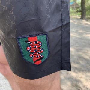 Фото Одежда Плавательные Шорты Gucci GG Supreme Crest Snake Black