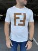 Футболка Fendi Double F White