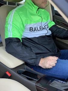 Фото Одежда Ветровка Balenciaga Logo Reflective Zip-Up Neon Green