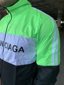 Фото Одежда Ветровка Balenciaga Logo Reflective Zip-Up Neon Green