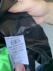 Фото Одежда Ветровка Balenciaga Logo Reflective Zip-Up Neon Green